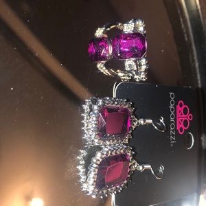 “Feast your Eyes” ring and earrings set